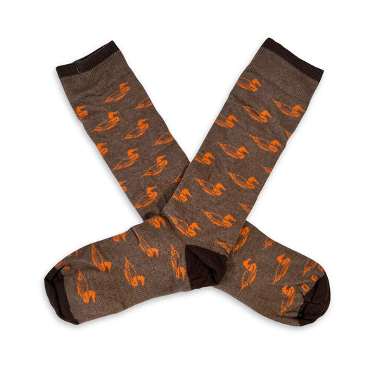 Dixie Decoys Logo Socks in Brown