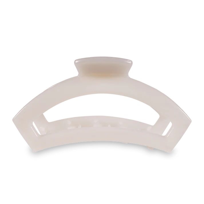 Teletie Open Coconut White Large Claw Hair Clip