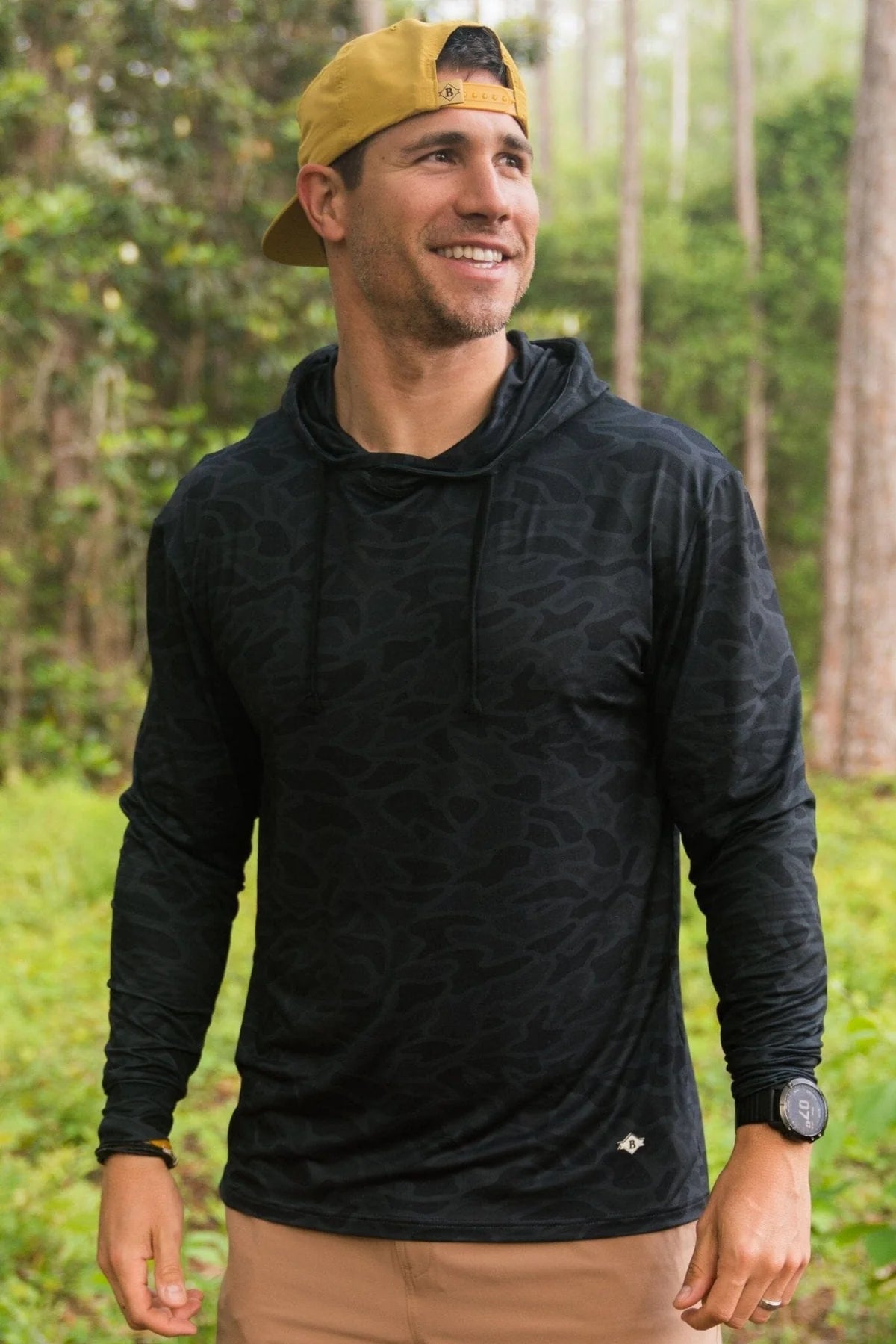 Burlebo Black Camo Performance Hoodie