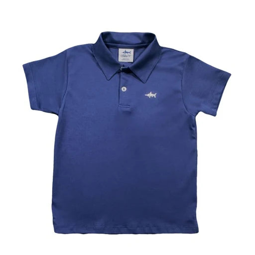 Saltwater Boys Signature SS Pima Polo- Navy