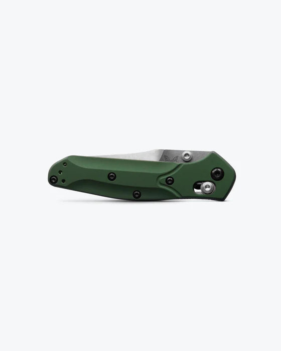 Benchmade Mini Osborne Green Aluminum Knife