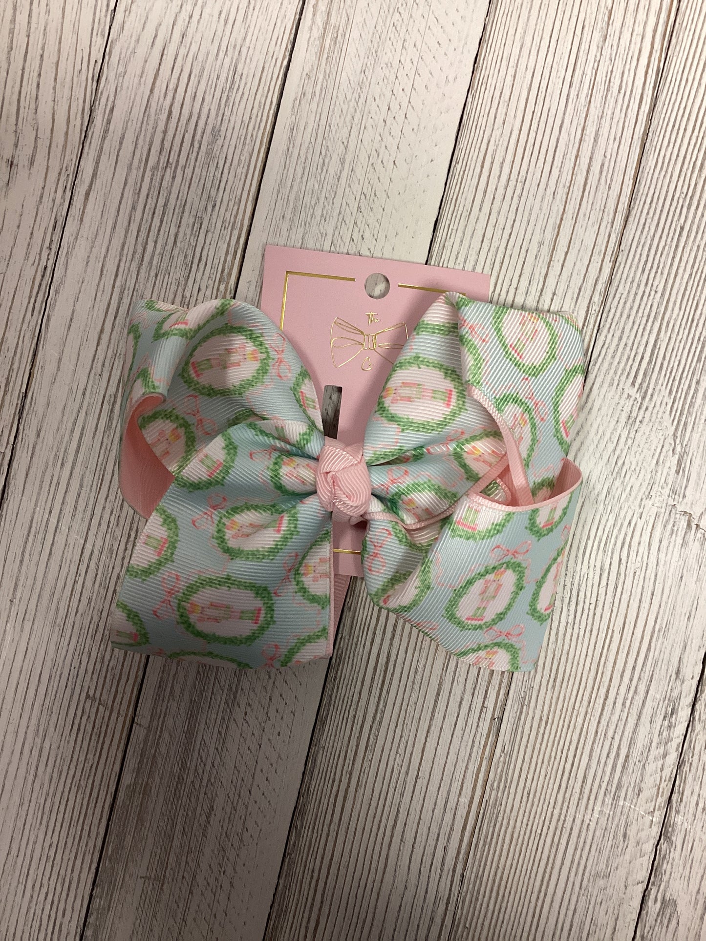 Pastel Nutcracker Double Layer Hairbow