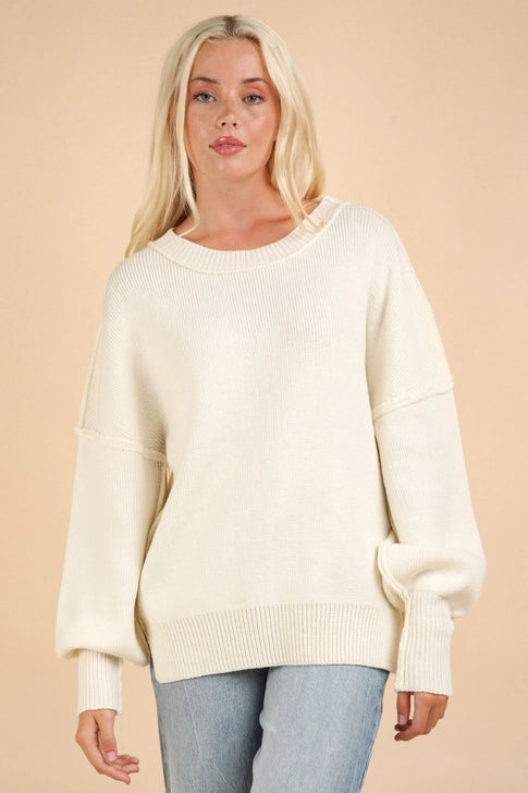 Cozy In Ivory Sweater