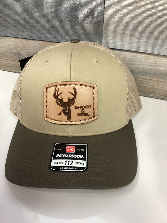 Shoot & Reel Deer Head Patch Snapback Hat