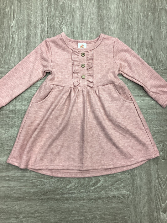 Girls Mauve Ruffle Dress