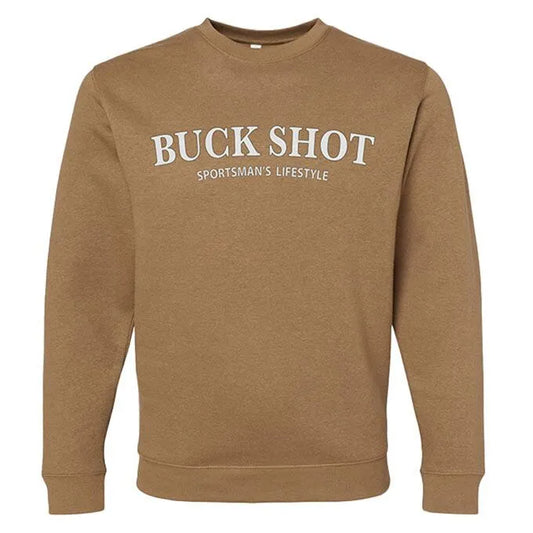 Buck Shot Apparel Kids Heritage Crewneck Sweatshirt | Coyote Brown