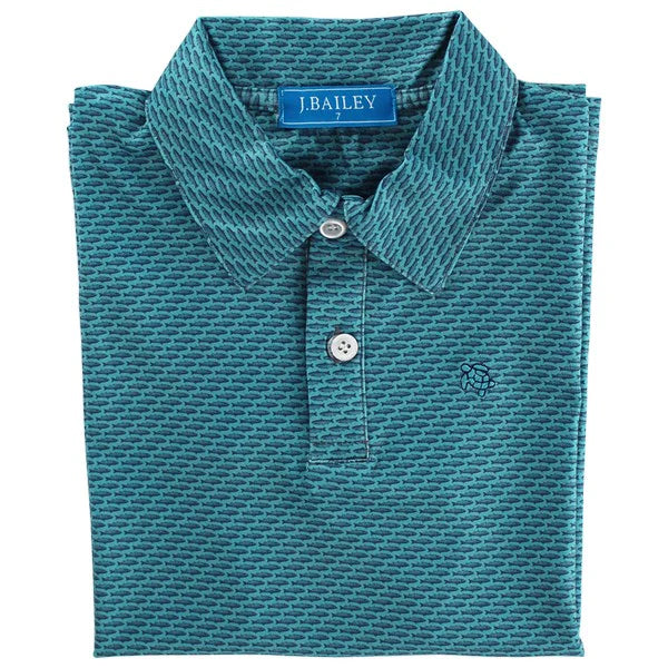 Bailey Boys Polo Fish/Teal