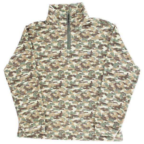 J Bailey Camo Performance Half Zip