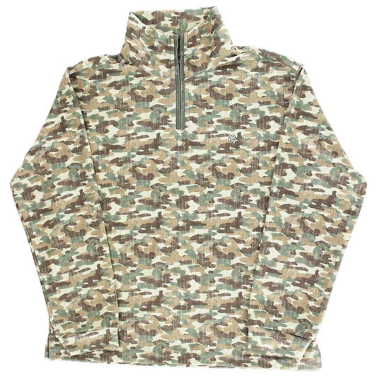 J Bailey Camo Performance Half Zip