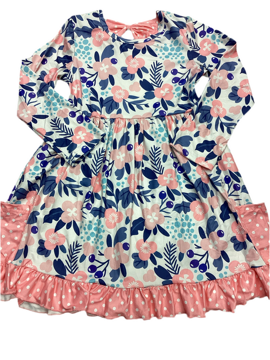 Floral Print Ruffle Dress