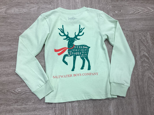 Saltwater Boys Christmas Deer L/S Tee