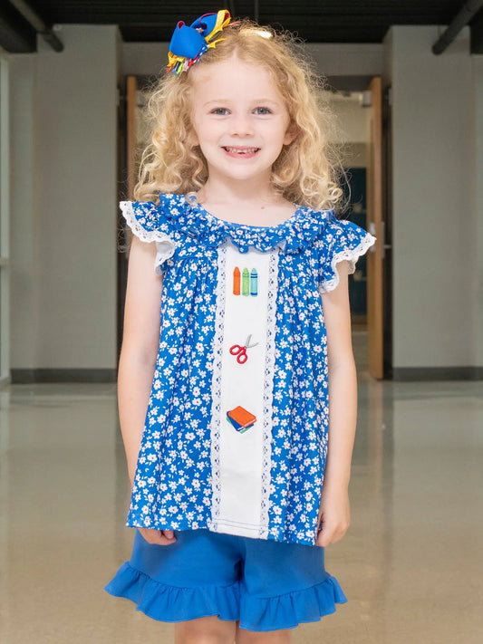 Floral School Days Ruffle Outfit