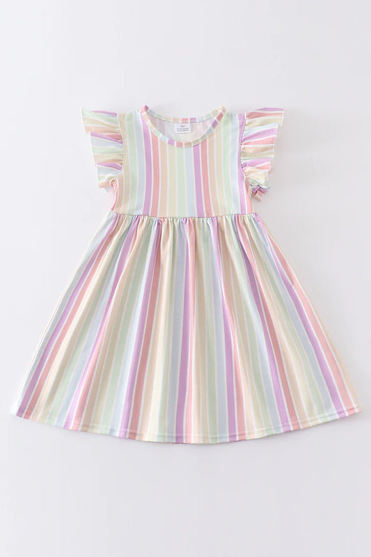 Girl's Multi Stripe Dress for