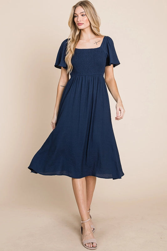 All in Navy Dress