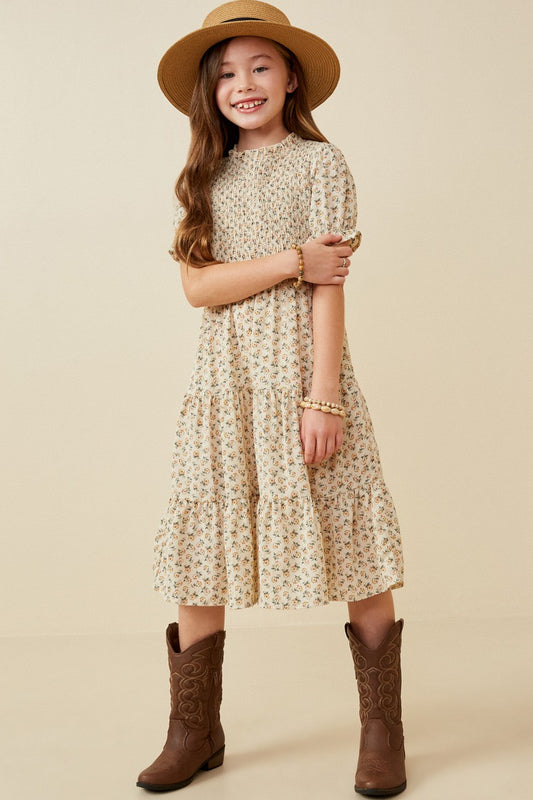 Cream Floral dress by Hayden Los Angeles