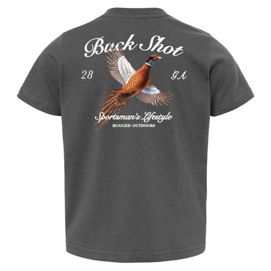 Buck Shot Apparel Kids Pheasant T-shirt | Slate