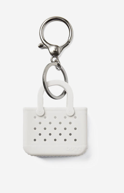 Bogg Bag Tiny Tote Keychain- White
