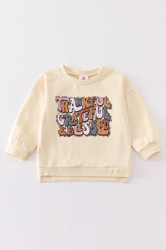 Girl's Thankful Sweatshirt