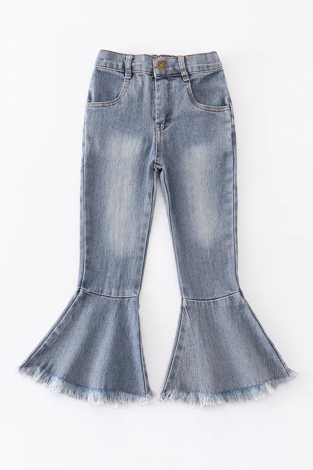 Girl's Denim Flare Jeans