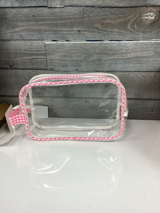 TRVL Pink/Clear Gingham Bag