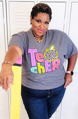 Tee Teacher Grey