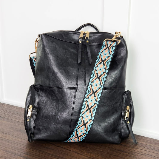 Black Backpack purse