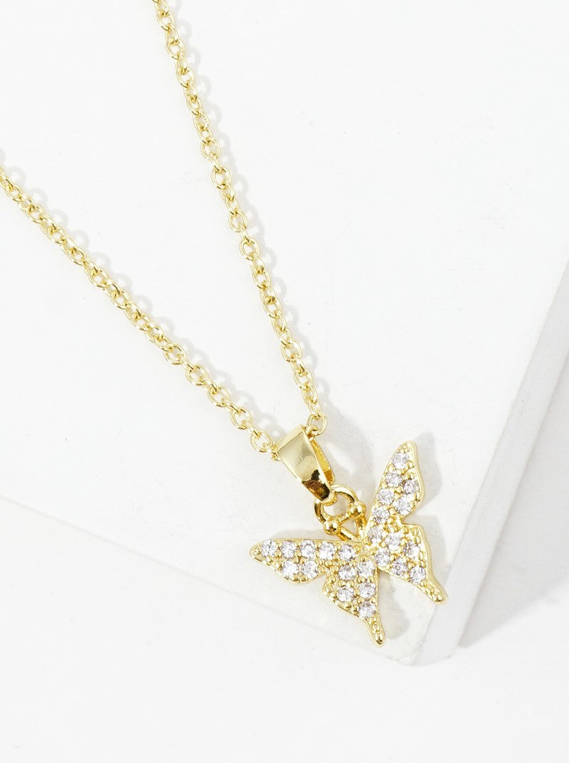 Gold Butterfly Necklace