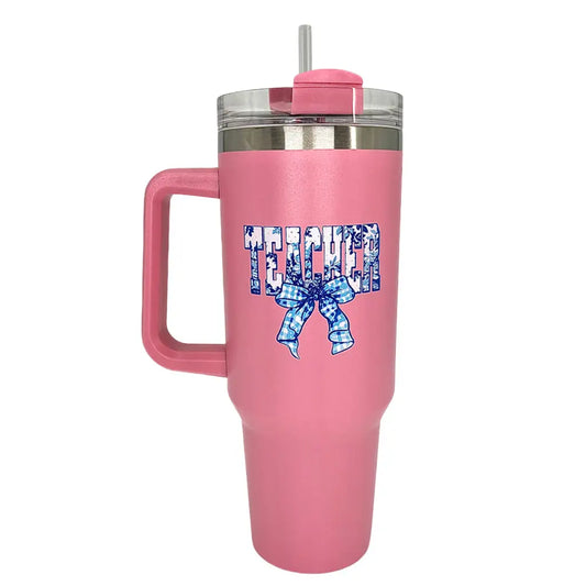 Teacher Toile Morgan Tumbler