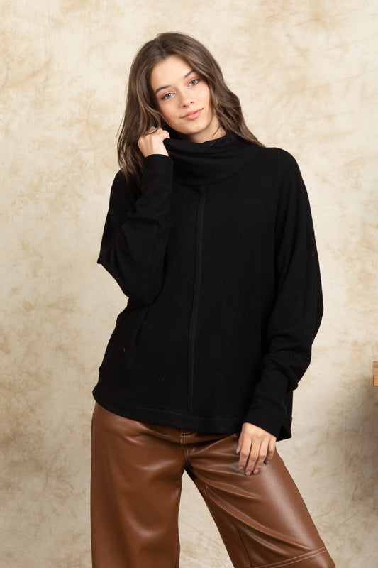 Black Tunic W/Dolman Sleeves