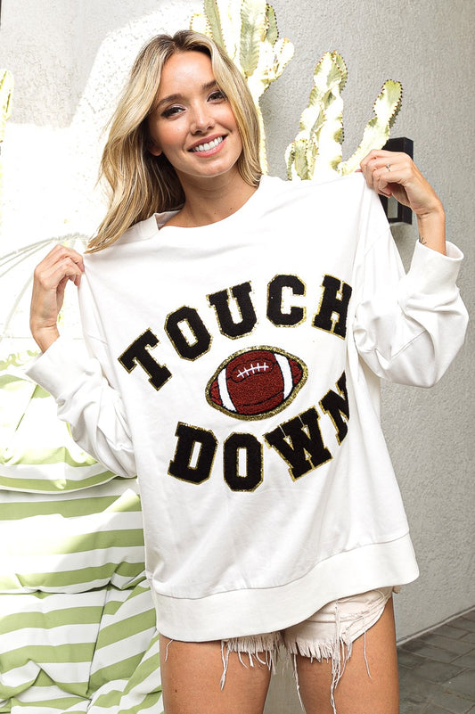 GameDay Sweatshirt w/letter patches