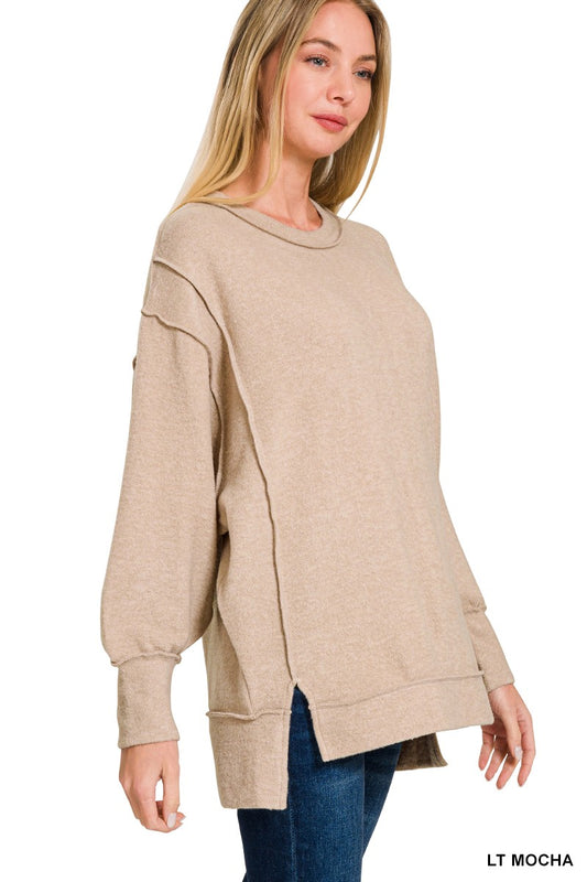 Lt Mocha All the Way Sweater