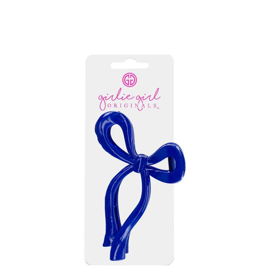 Royal Blue Bow Clip