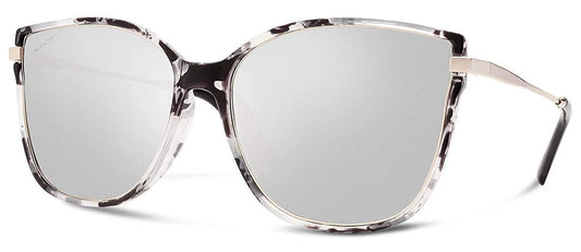 Abaco Ella White Tortoise/Chrome Sunglasses