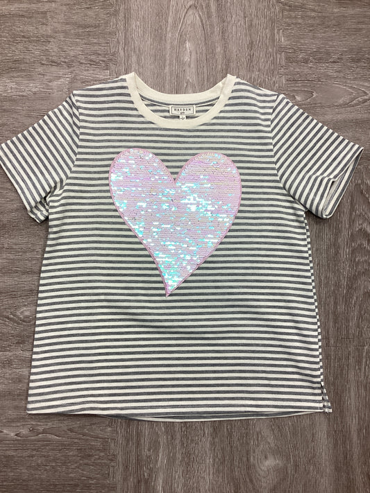 Girls Sequin Heart Patch Top