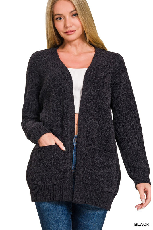 Zenana Black Cardigan