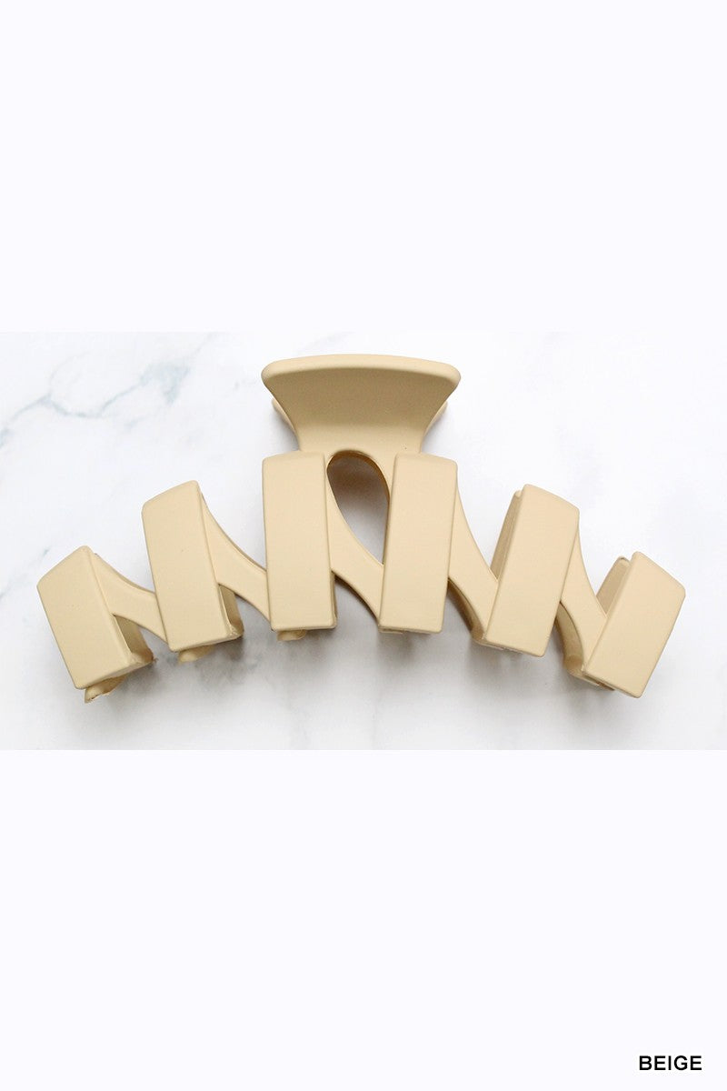 Beige Zig Zag Clip