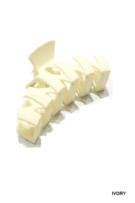 Cream Zig Zag Clip