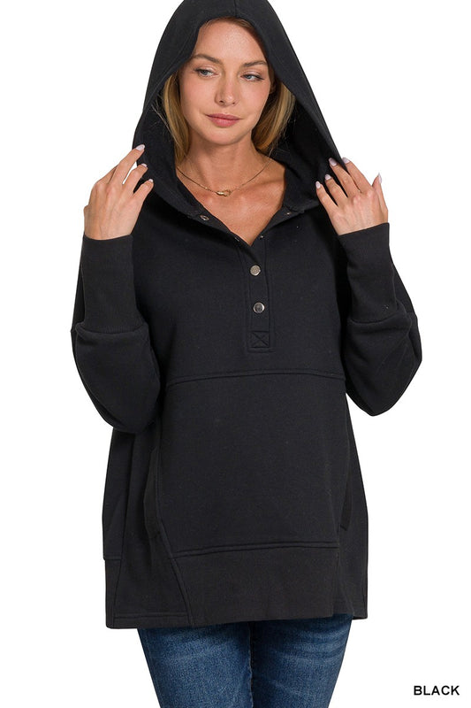 Zenana Black Hoodie