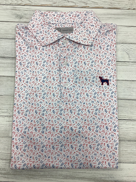 Cardinal Creek Red, White, & Blue Polo