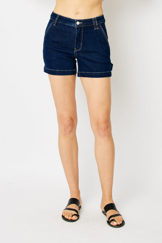 Judy Blue Carpenter Shorts Dark Denim