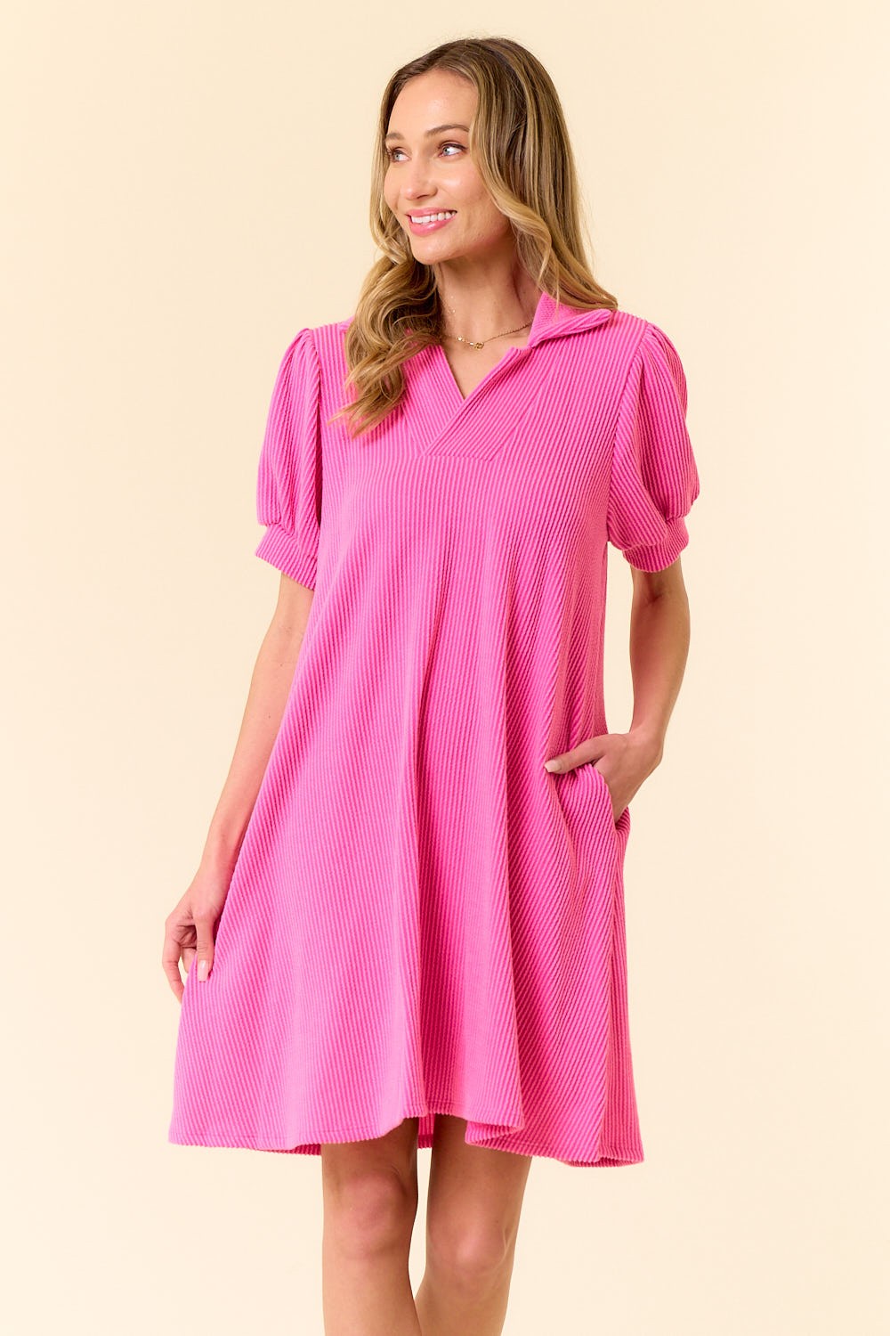 The Katie Fuchsia Dress