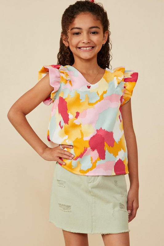Girl's Abstract Top