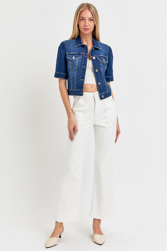 Crop Jean Jacket by Risen