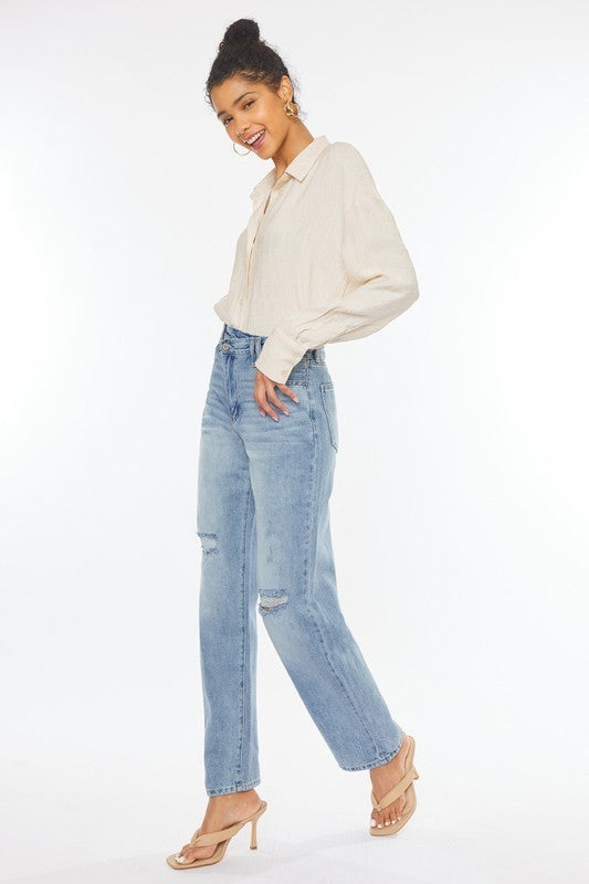 Kan Can 90s Wide Leg Straight Leg Jeans