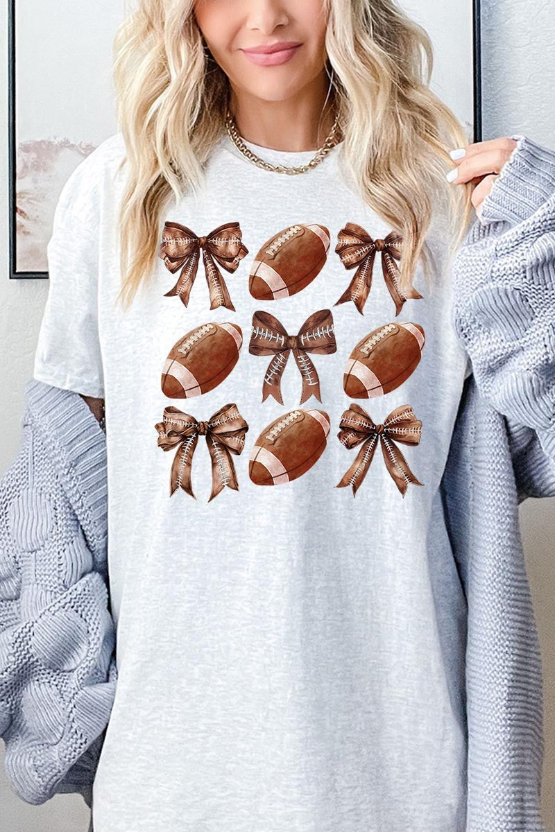 Coquette Football Bow Tee