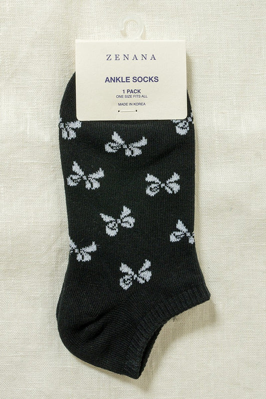 Black Bow Socks