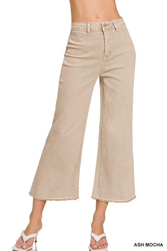 Ash Mocha Crop Jeans