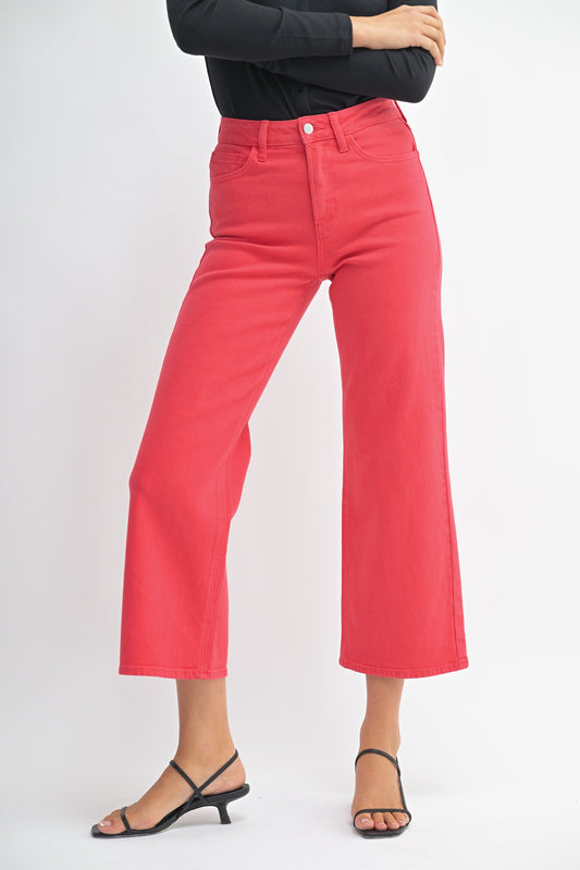 Just USA Red Crop Jeans