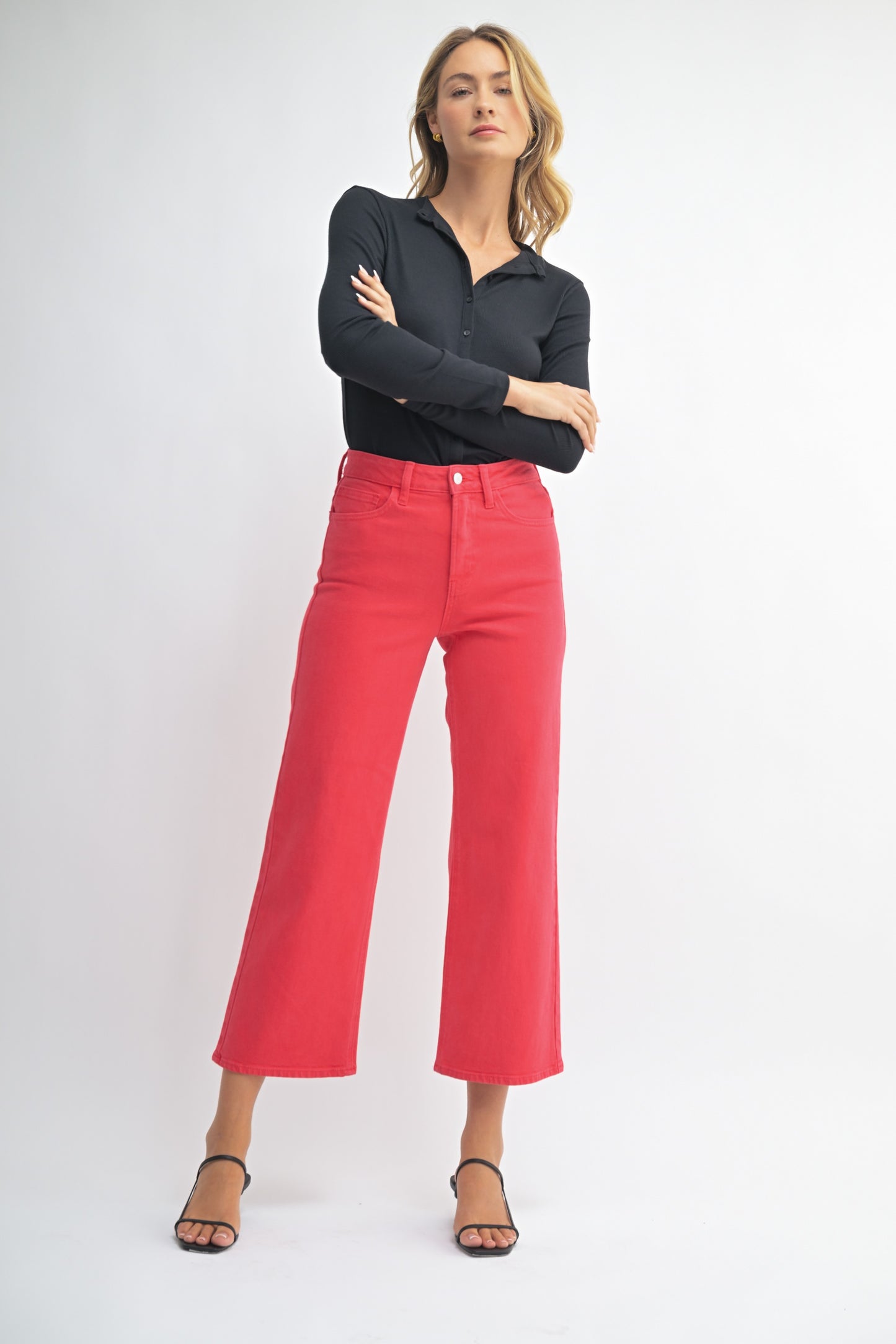 Just USA Red Crop Jeans