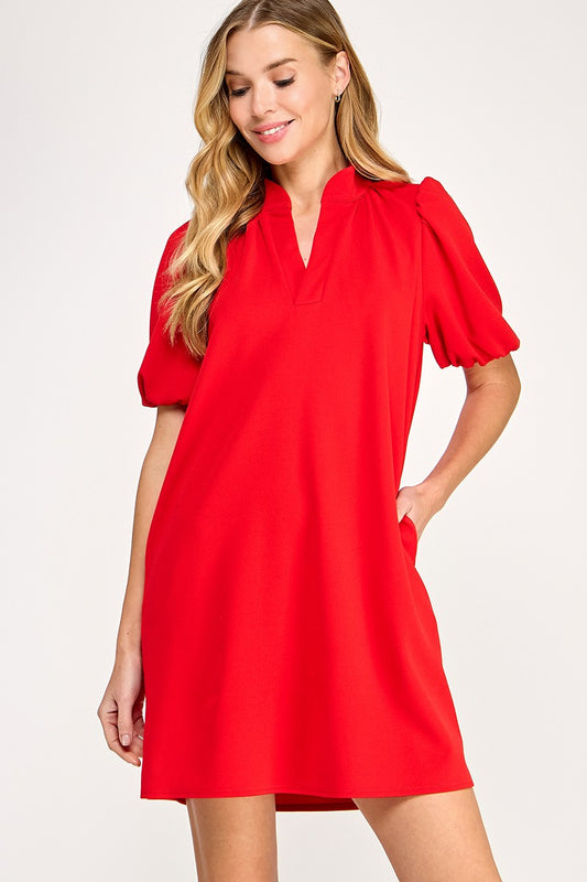 Lilana Dress in Red